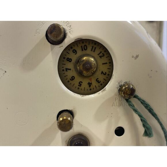 Vtg Metal Deco Logan S5-F Westclox Electric Alarm Clock Tested And Working 1940s - Picture 8 of 15